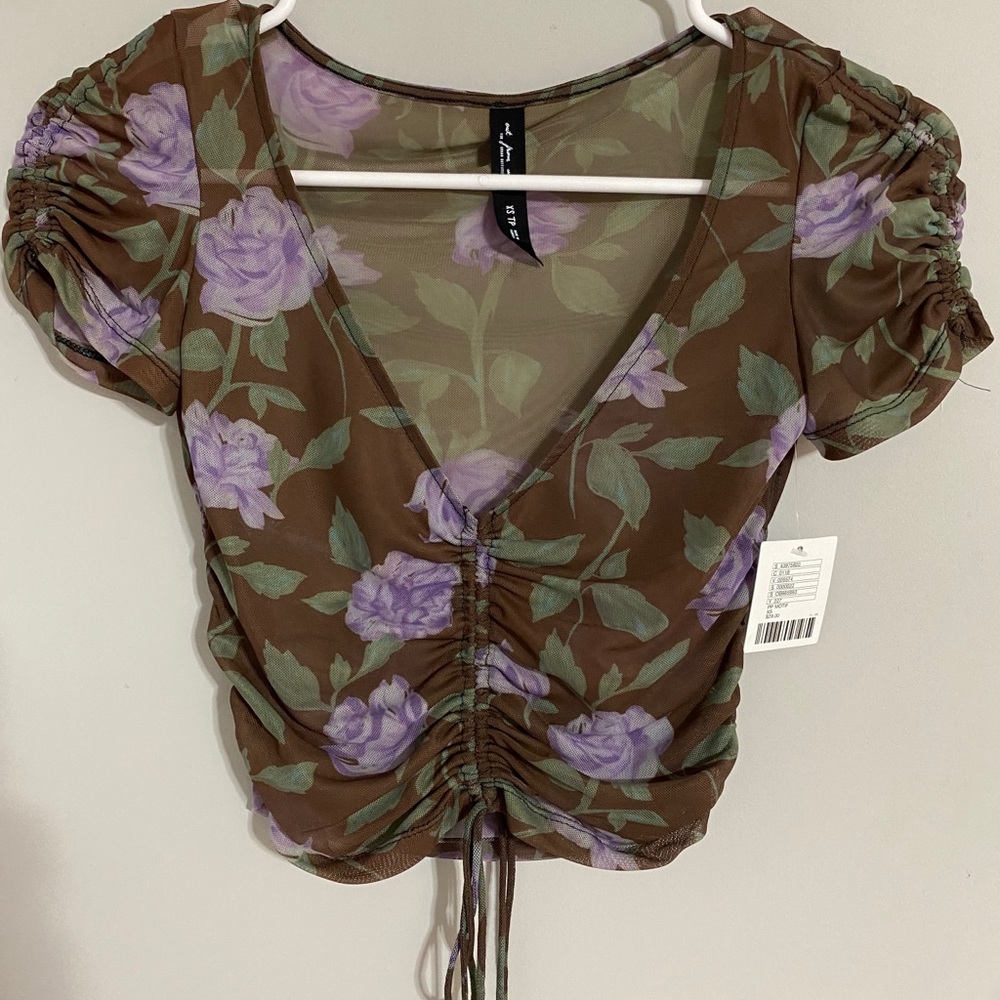 Urban Outfitters Scrunch Crop Top